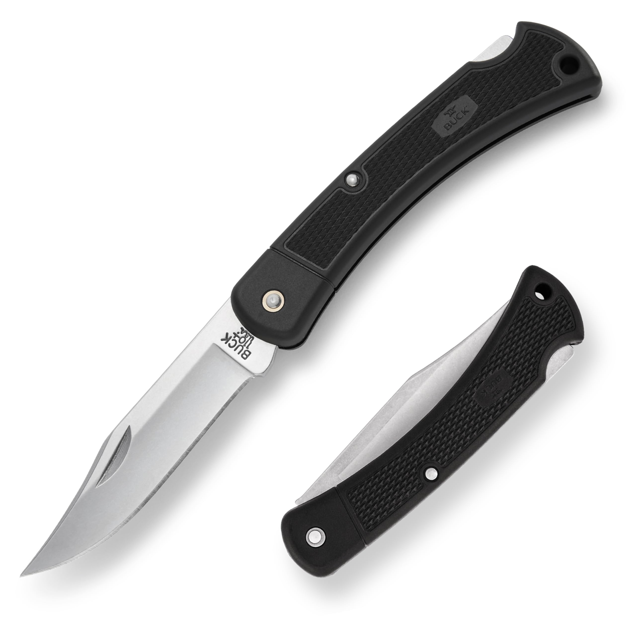 BUCK Knife Black 4.9 inches (12.4 cm) FOLIDING HUMTER LT 0110BKSLT-B