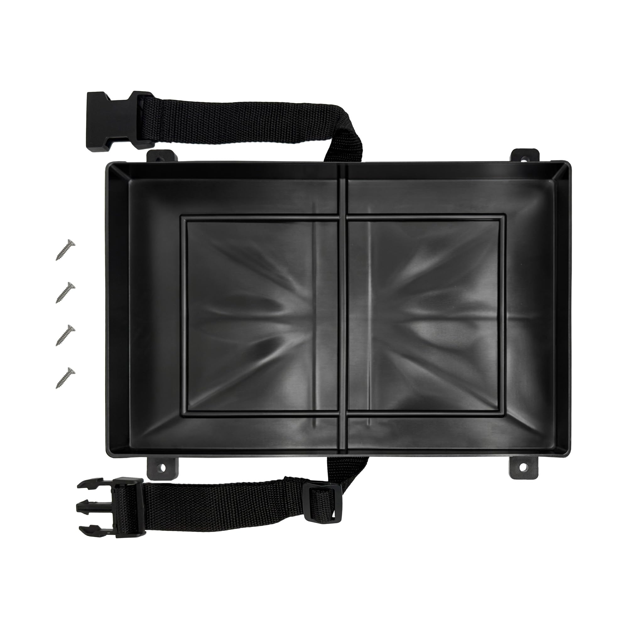 Automotive, Marine, Boat, RV Battery Tray - Group 24 Series With Strap, Battery Holder (24 Series)