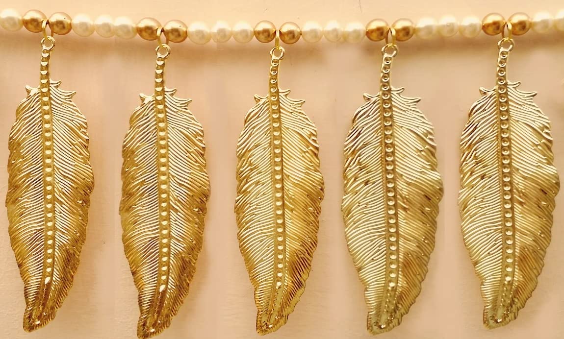 Divyakosh Golden Leaves Handmade Toran |Golden Mango Leaves Toran Decoration at Home I Door Toran I Toran for Door Entrance latkan|Door hangings for Home Decoration| (Size 36 Inch) (B0B5M59QDK) Amazon Price History, Amazon Price Tracker