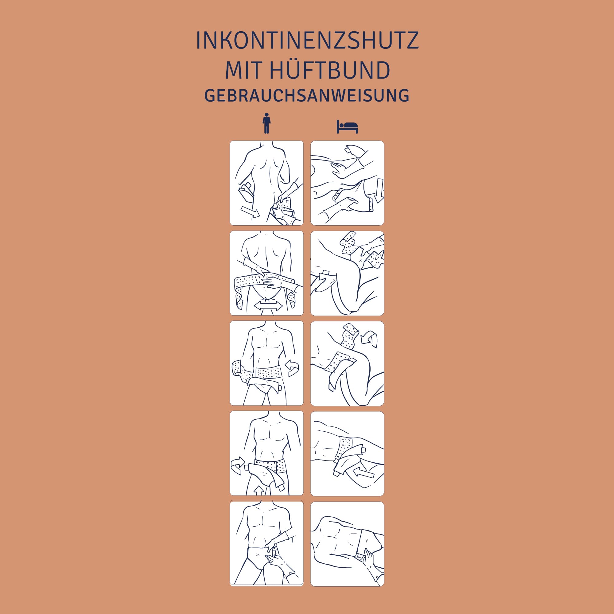 Soffisof Air Dry Gürtelwindeln für Erwachsene Maxi L - 60x Inkontinenz Schutzhosen - 4 Packungen mit 15 Windeln, 9 Tropfen - Erwachsenen Windeln
