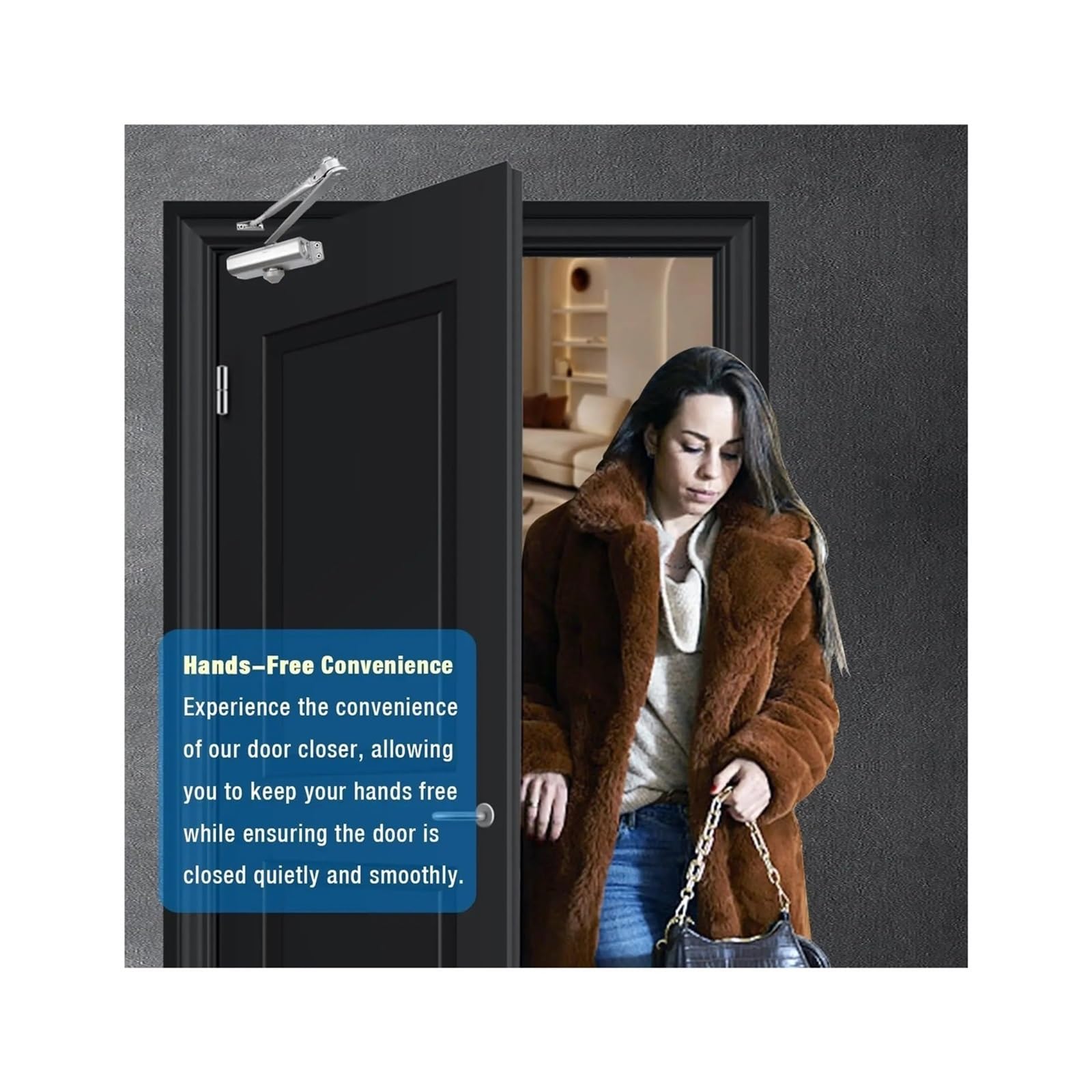 Ferme-porte Automatique Robuste En Alliage D'aluminium