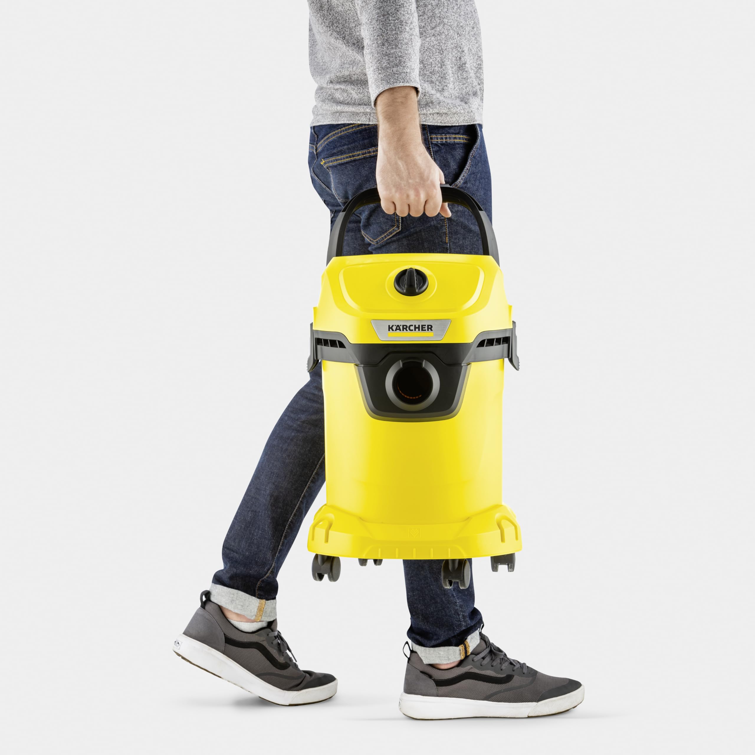 KARCHER Bidone aspiratutto WD 3 V-19/4/20 - Potenza nominale di ingresso: 1000 W - Potenza di aspirazione*: 230 W - Aspirazione: max. 230 mbar
