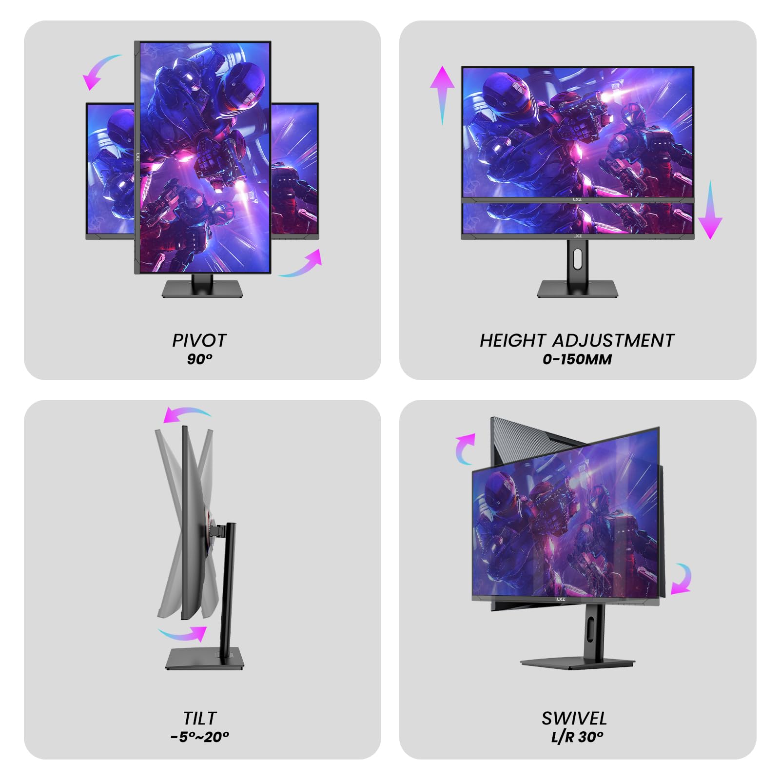 you 27cm Amazon.com: LXZ 27 inch Monitor 4K UHD 144Hz Gaming Monitor – IPS