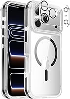 Vista 147 de Funda magnética para iPhone Air con protector de lente de cámara, protección grado militar de 10 pies, compatible con funda MagSafe Slim para iPhone