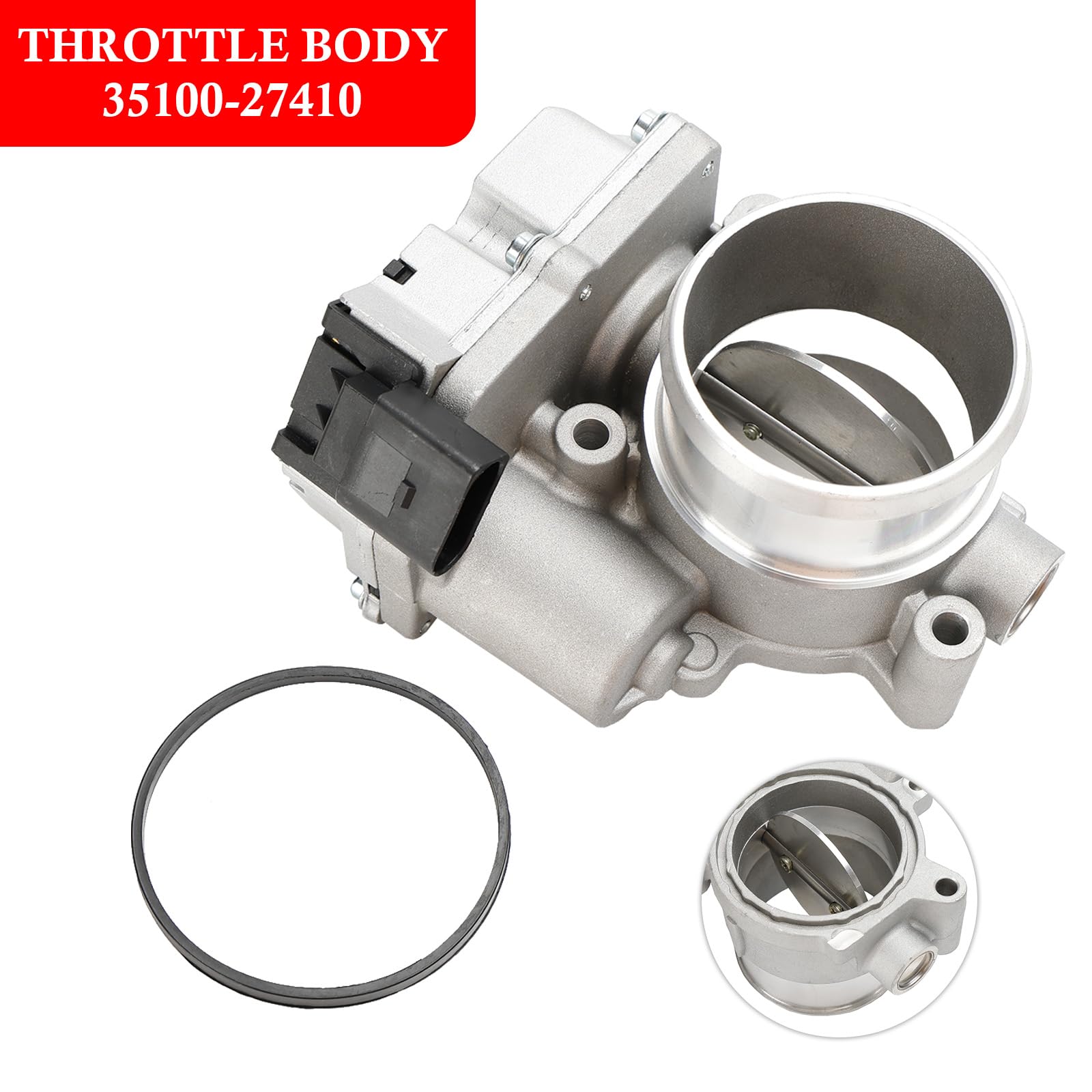 Válvula de mariposa 35100-27410 para Hyundai Grandeur Santa Fe i30 Sonata Tucson 2.0 CRDI, diámetro de entrada de 57 mm, conector de 4 pines Descripción del producto