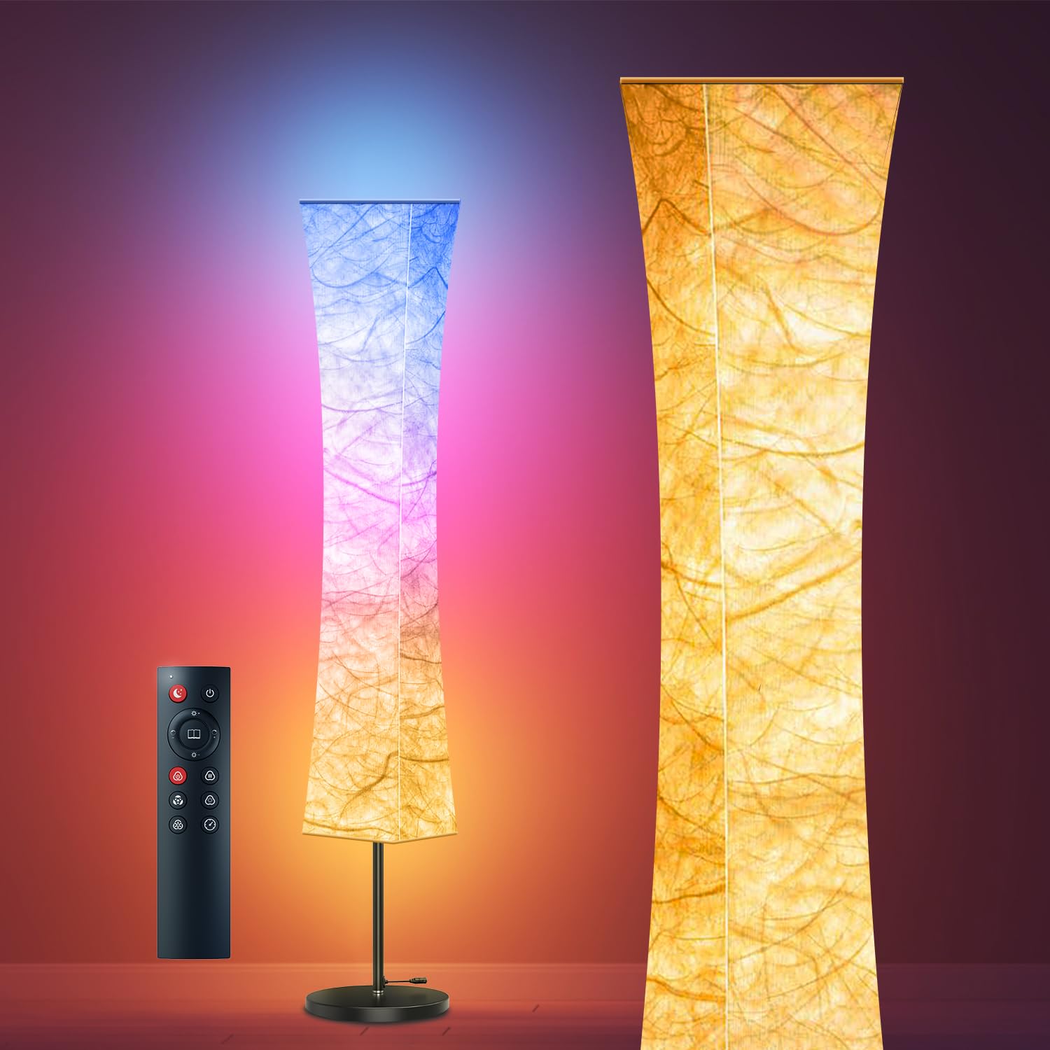 Amazon.co.jp : BeaNet フロアライト LED 【無線リモコン・RGB 変色・5