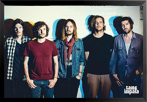 Buyartforless Póster enmarcado de Tame Impala - Grupo 2015 36x24