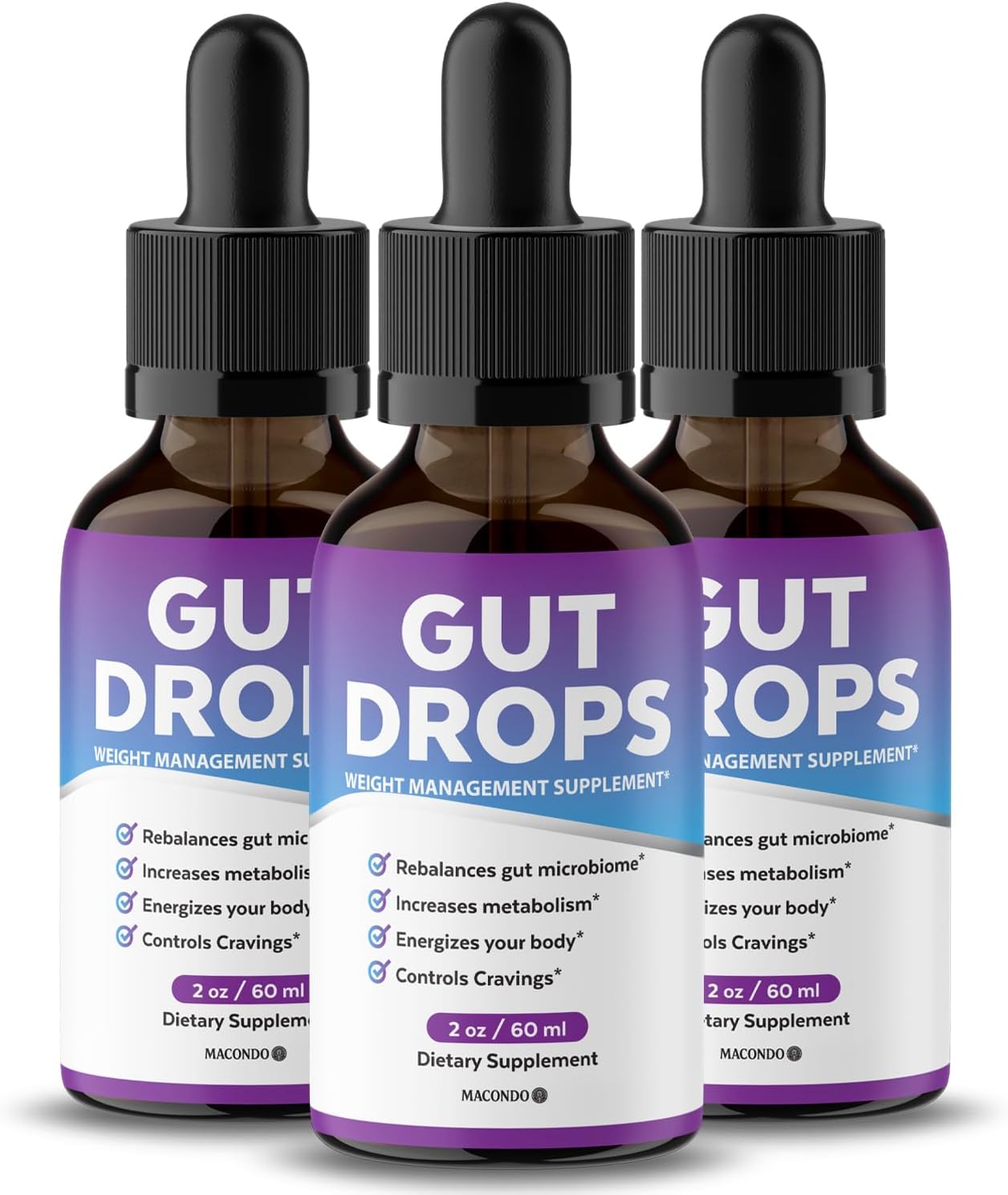 Amazon.com: (3 Pack) Gut Drops - Official Gutdrop Supplement Premium ...