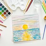 Yarlung 10 Pack Unfinished Wood Panels, 8 x 8 Inches Birch Wooden Cradled Painting Panel Canvas Boards for Watercolor, Arts and DIY Crafts, Easel Display, Use with Oils, Acrylics