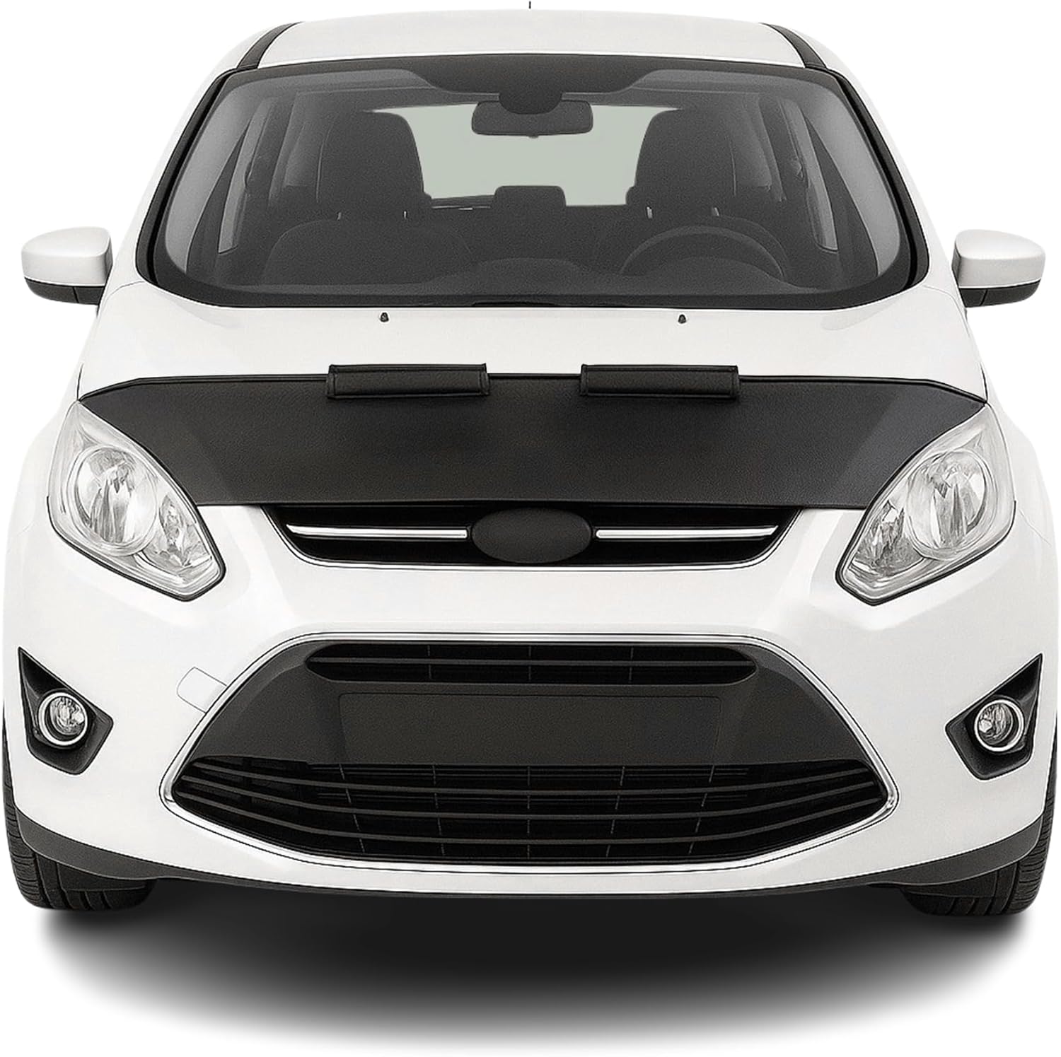 OMAC Car Bonnet Mask Hood Bra for Ford C-Max Hybrid 2013-2018 Black 1 Pc