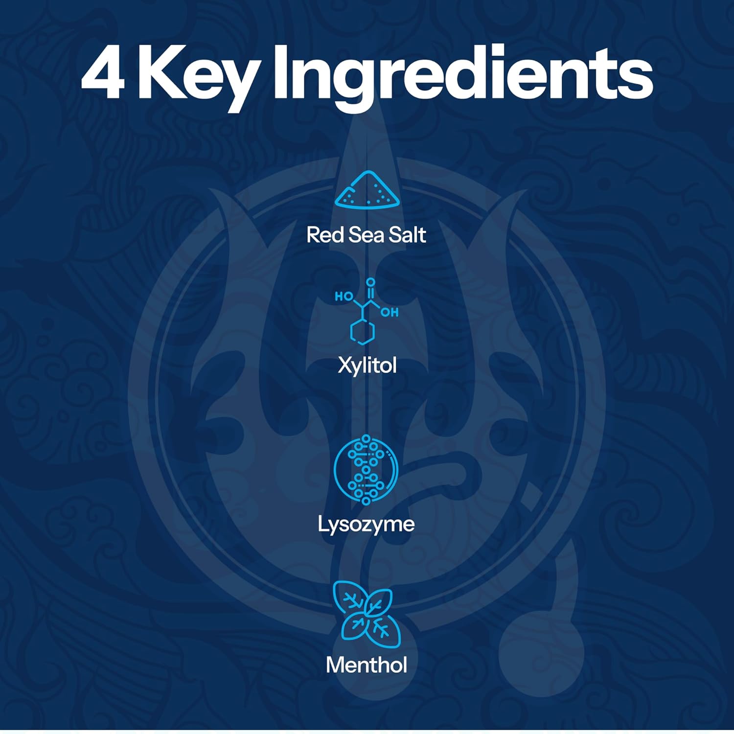 H2Ocean Healing Rinse Natural Sea Salt Whitening Mouthwash - Alcohol & Fluoride-Free Oral Care for Tonsil Stones, Sore Throats, Wisdom Teeth Recovery & Gum Health - Lemon Ice, 16 oz (Pack of 2)