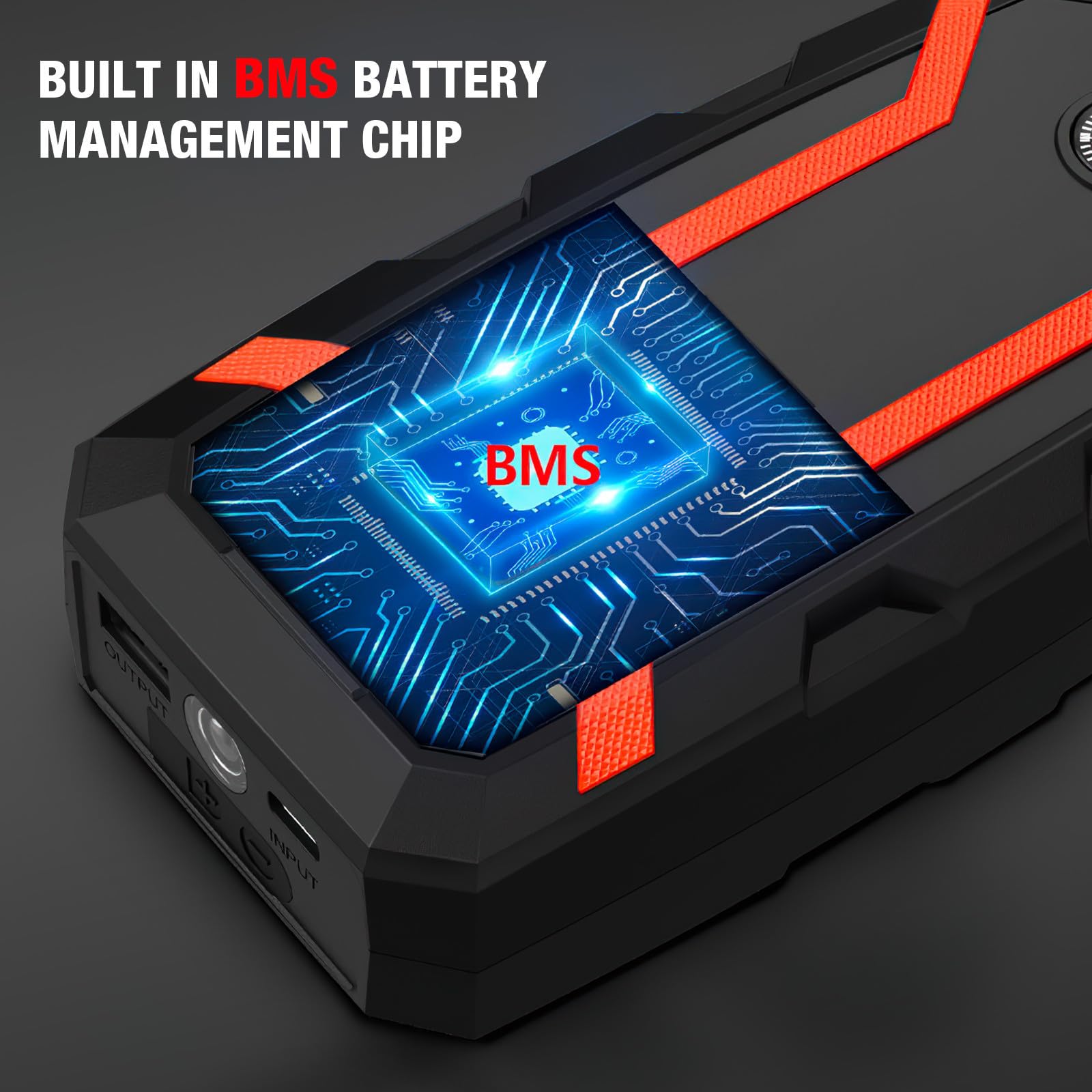 Avviatore di Emergenza Auto A2-1500 30000mah Abs Nero
