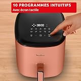 Moulinex Easy Fry POP TERRACOTTA 5L, air fryer, Jusqu'à 6 personnes, 10 Programmes intuitifs, Ecran tactile digital, Gain de temps et d'énergie, EZ245TF0 - 6