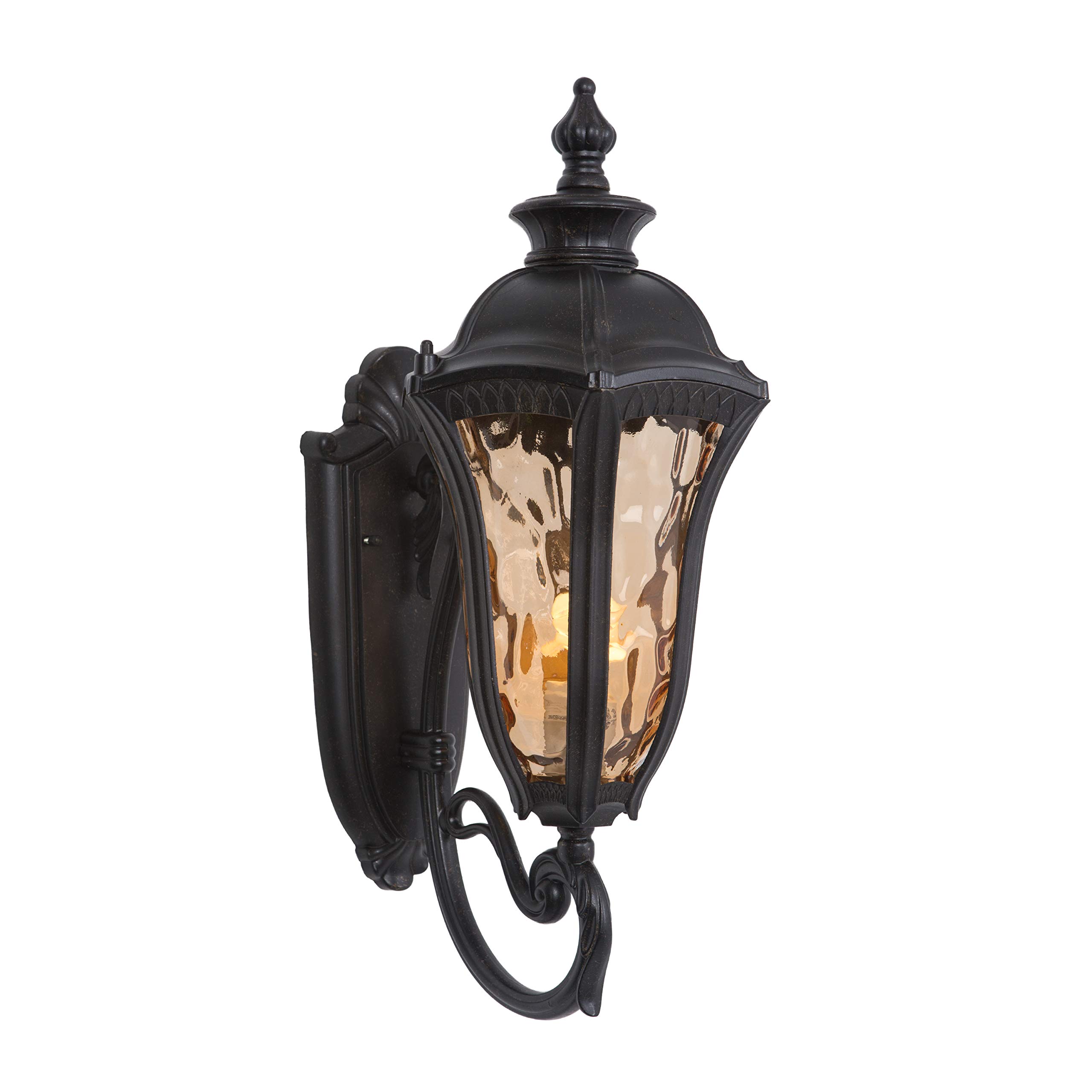 Yosemite Home Decor FL326MUWB 1 Light Exterior Lighting, Oil Weathered Bronze