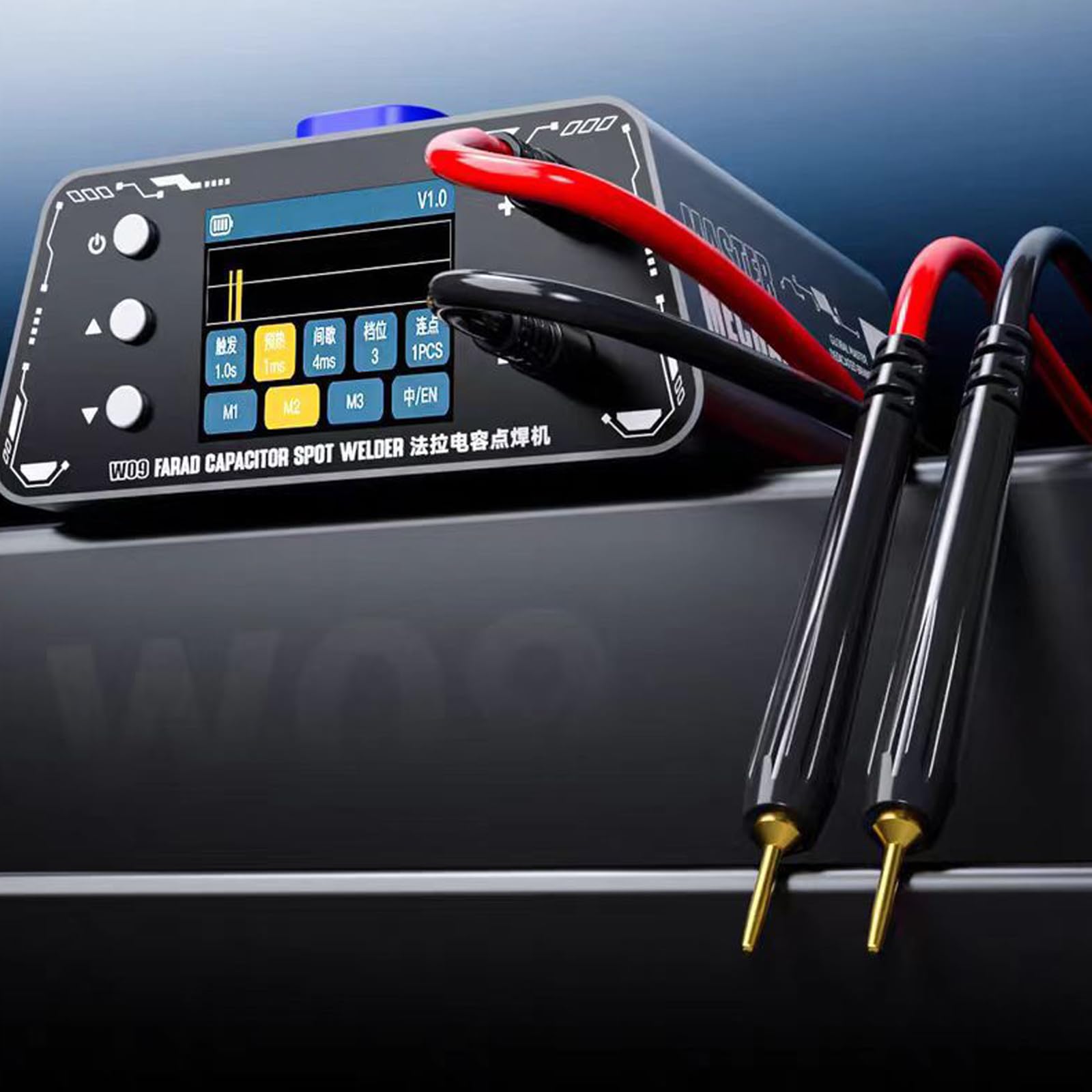 Saldatore multifunzione W09 5500W 1100A per saldatura batterie | Riparazione professionale del nichel della scheda controllo del gruppo batteria da 5500 W 1100 A con