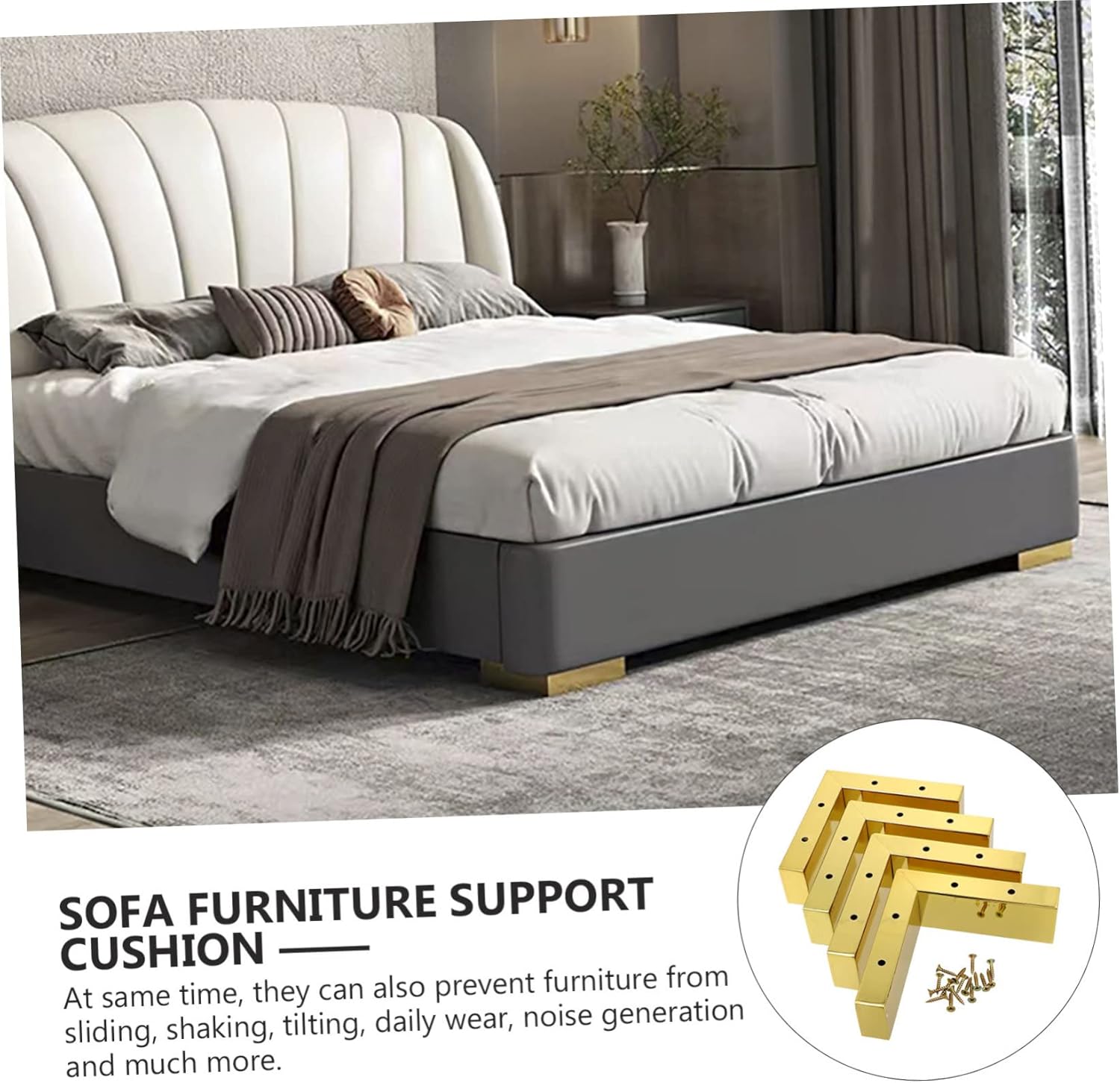 POPETPOP 1set Furniture Leg Levelers Furniture Feet for Hardwood Floors Easy Installation Heavy Duty Suitable for Sofas Beds Cabinets