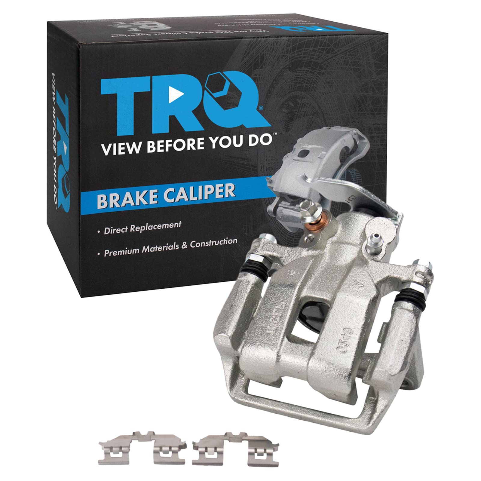 TRQ Rear Left Brake Caliper w/Bracket Drivers Side