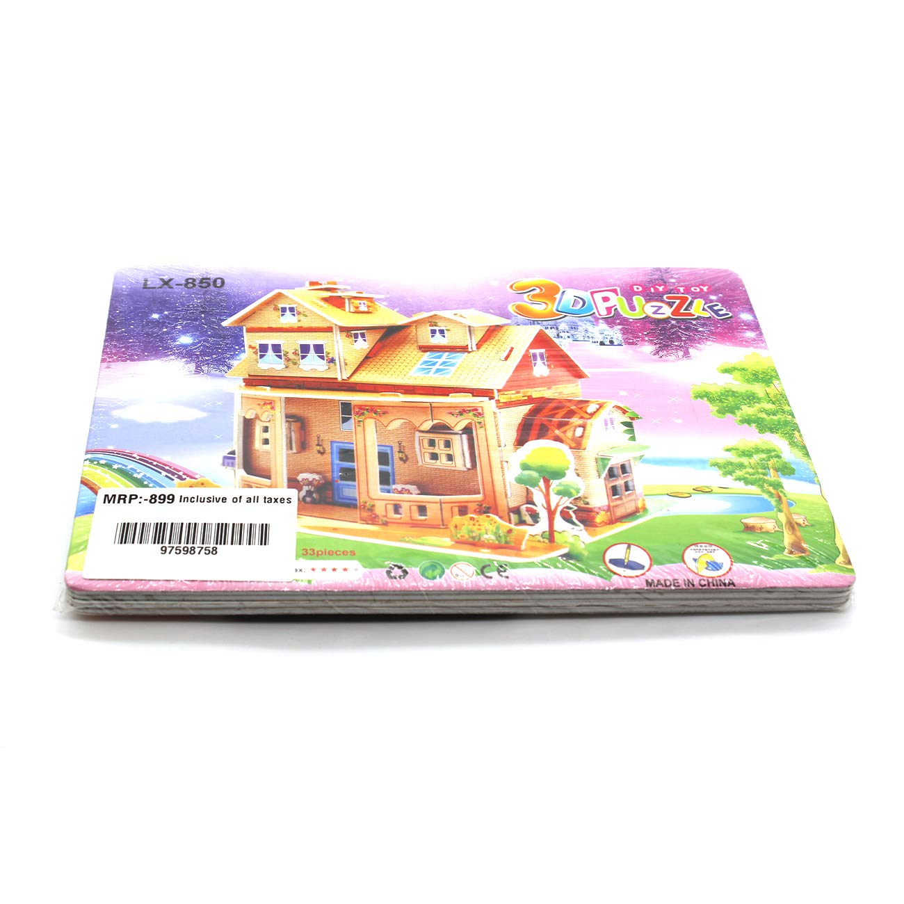 NYLSA 3D House Making Puzzle Game for Kids/Children- Learning