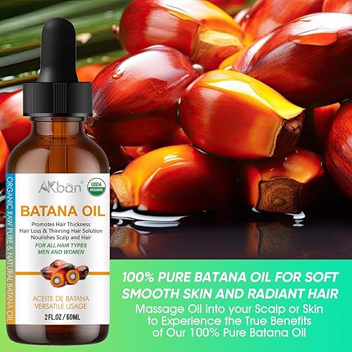 Miniatura 5 de Aceite de batana para el crecimiento del cabello, Dr. Sebi 100% puro y natural aceite de batana orgánico de Honduras - para cabello más grueso y