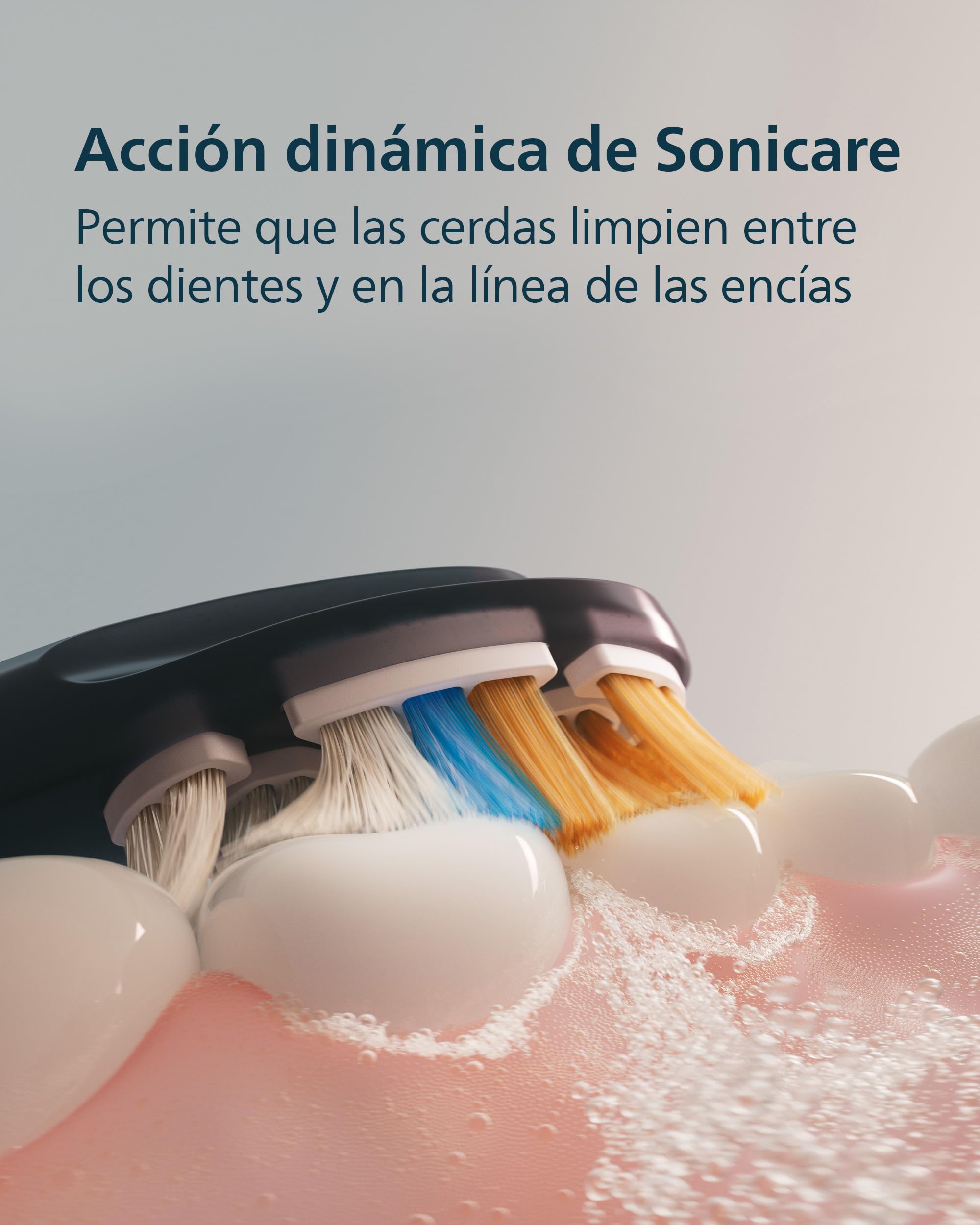 Philips Sonicare Next-Generation DiamondClean 8500 Cepillo de dientes eléctrico - con Smart Pressure Feedback y 18 ajustes, azul oscuro, HX8515/13