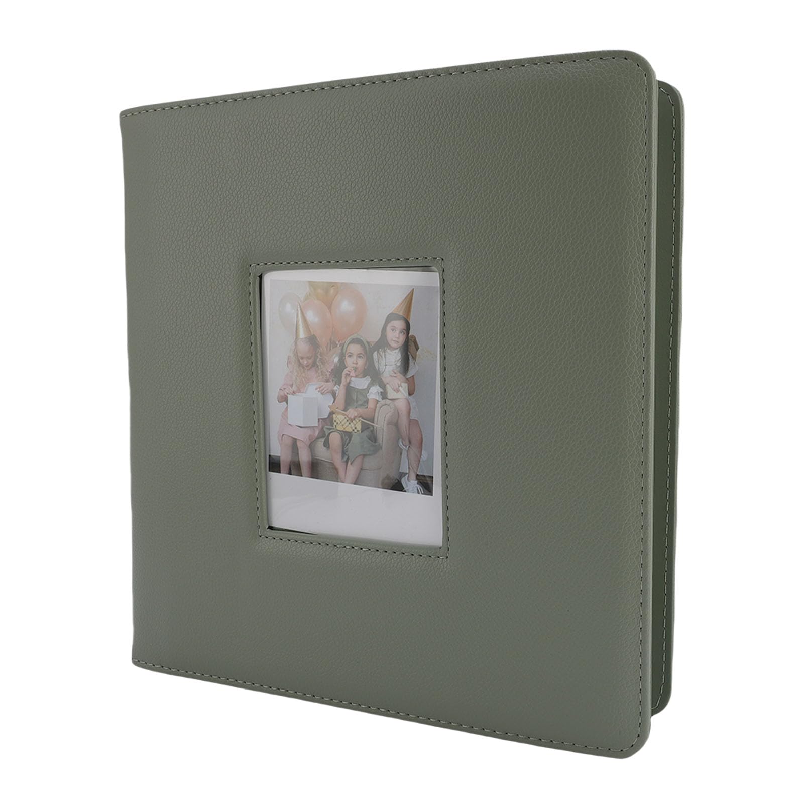 Album photo pour Large 300 en cuir PU avec fenêtre de couverture