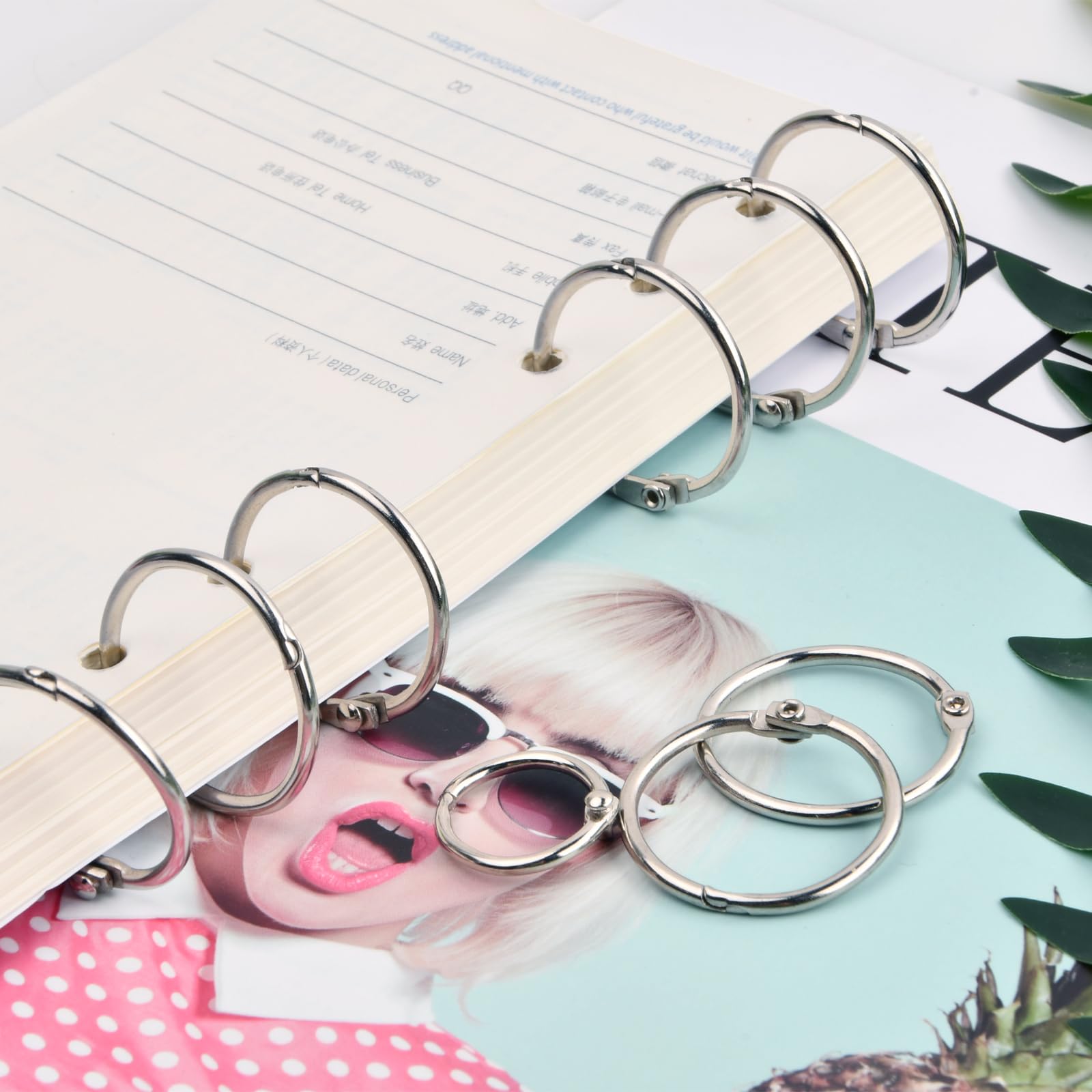 Anelli Etallici, Anelli Rilegatura 20, Anelli Del Libro, Anelli Per Fogli, Anelli Per