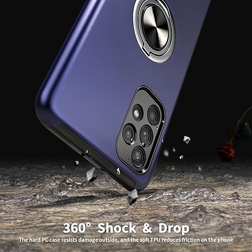 Miniatura 6 de Funda para Samsung Galaxy A32 5G con Protector de Pantalla de Vidrio Templado, Funda Protectora Híbrida 2 en 1 de Ajuste Delgado y Resistente con