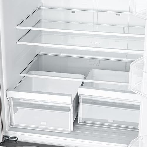 Miniatura 12 de KoolMore Refrigerador de puerta francesa de 30 pulgadas y 18.5 pies cúbicos con profundidad de mostrador con tres puertas y congelador profundo