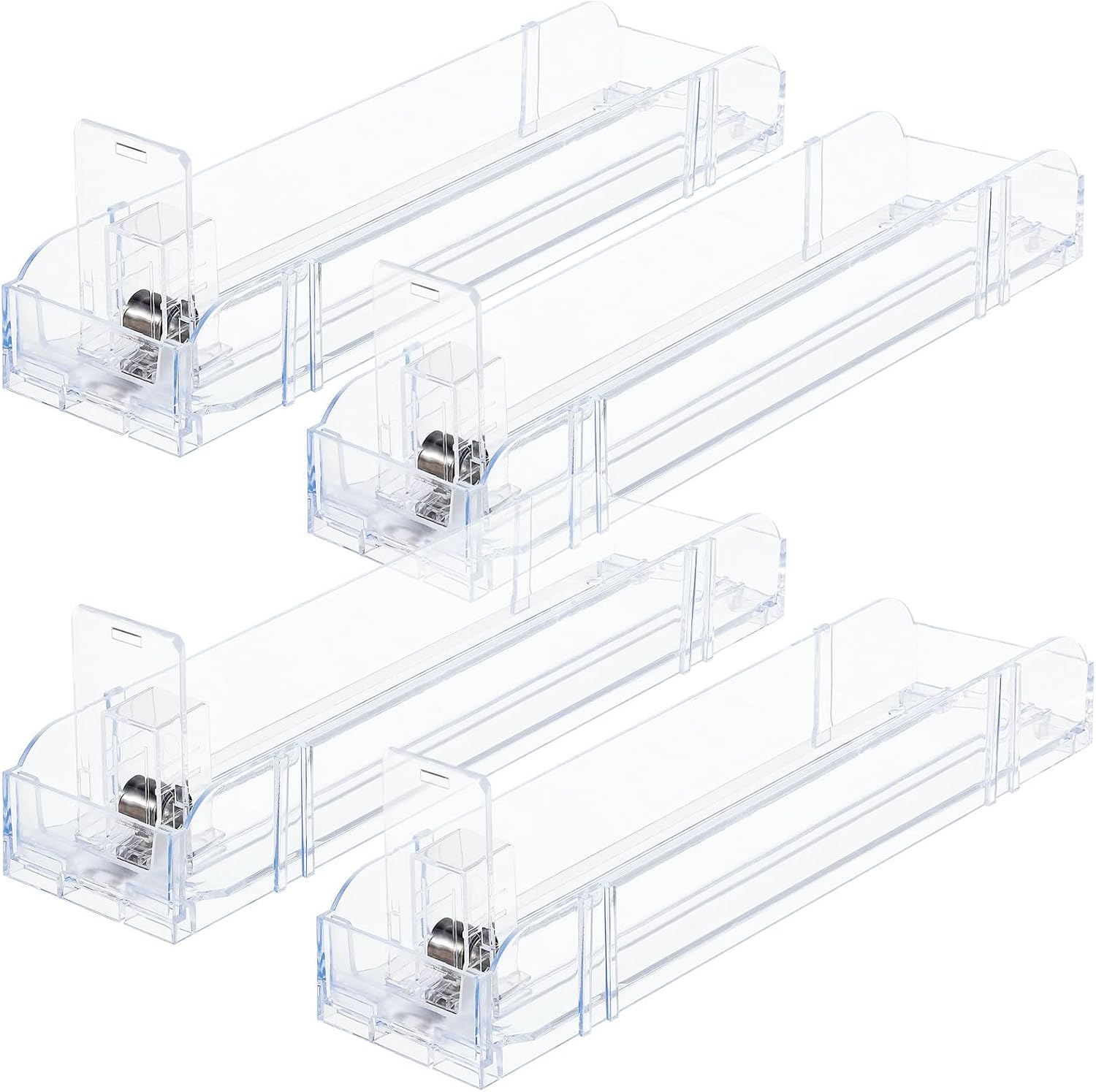 4pcs Automatic Cigarette Pusher Display Stand Holder for Shop and Home Use, Plastic Material Easy Access and Versatile Use, Fits to 10 Cigarettes