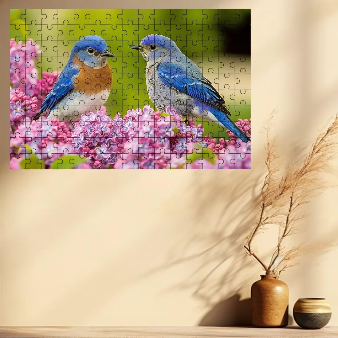 Puzzle 1500 elementów dla dorosłych, puzzle 1500 elementów ptaków, puzzle kwiatowe dla dorosłych z wykwintnym pudełkiem do pakowania, gry edukacyjne, duże drewniane puzzle na prezent dla kobiet