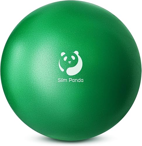 Slim Panda Pelota de pilates, pelota de ejercicio pequeña de 9 pulgadas, mini pelota de yoga antiestallido para estabilidad, entrenamiento, barra,