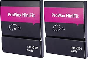 Oticon Prowax Minifit Wax Filters replacements for hearing aids (2 packs)