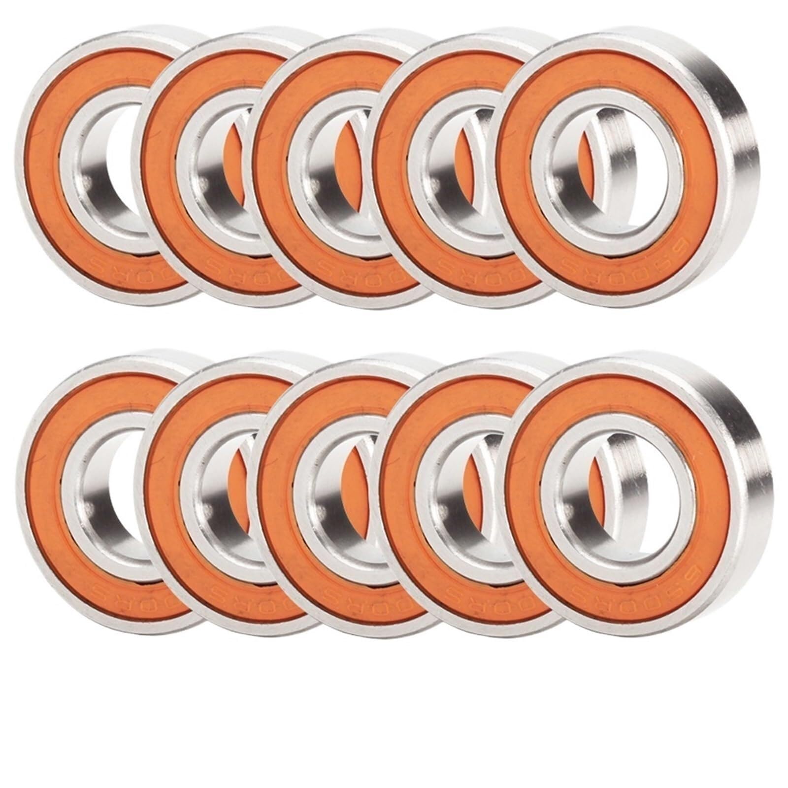 Aspectos, 6901RS Rodamiento 12x24x6 Mm ABEC-3 Hobby Electric RC Car Truck 6901 RS 2RS Rodamientos de bolas 6901-2RS Naranja Sellado 10 Piezas