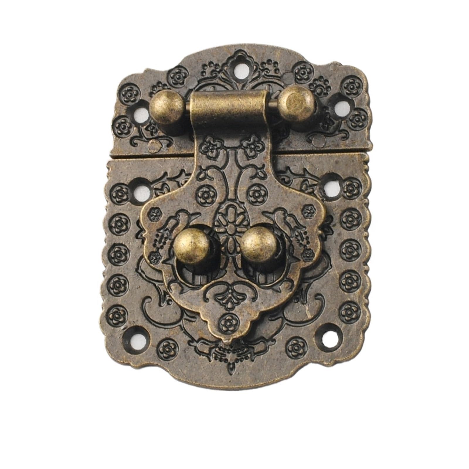 Zyagh One Color 5Pcs Antique Zinc Alloy Buckle Box Lock Panel Can Be Equipped With Combination Padlock Hardware Accessories