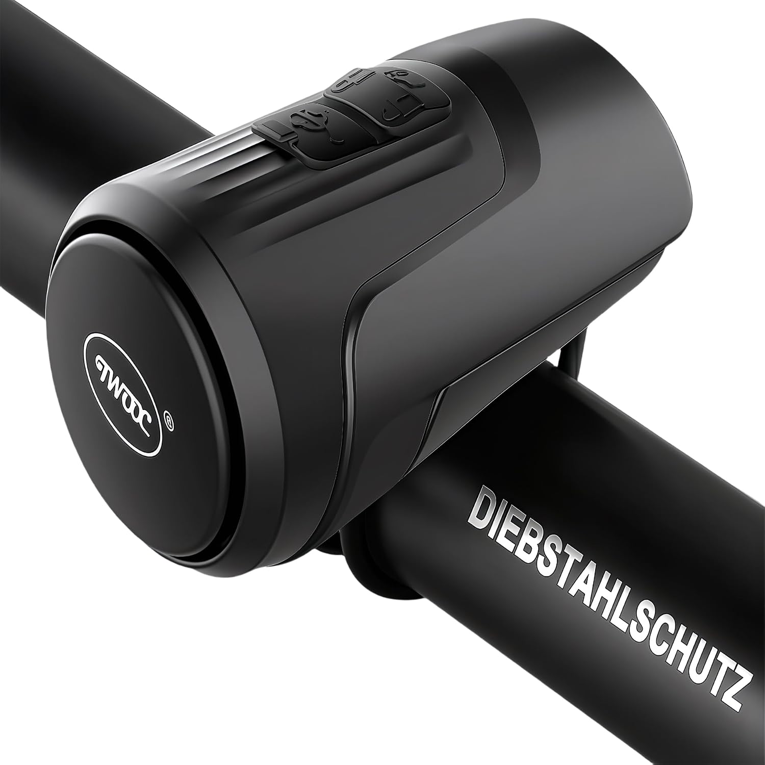 Electric Bike Bell, 125db Anti-Theft Alarm Loud Electric Bike Horn for Adults with 1 Sound Modes USB Rechargeable Battery Waterproof Bicycle Horn for MTB/BMX/Scooter/Road Cycling