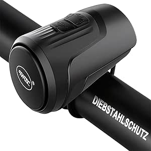 Electric Bike Bell, 125db Anti-Theft Alarm Loud Electric Bike Horn for Adults with 1 Sound Modes USB Rechargeable Battery Waterproof Bicycle Horn for MTB/BMX/Scooter/Road Cycling