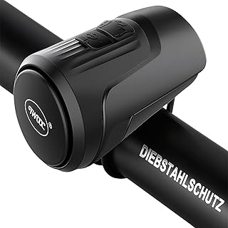 Electric Bike Bell, 125db Anti-Theft Alarm Loud Electric Bike Horn for Adults with 1 Sound Modes USB Rechargeable Battery Waterproof Bicycle Horn for MTB/BMX/Scooter/Road Cycling