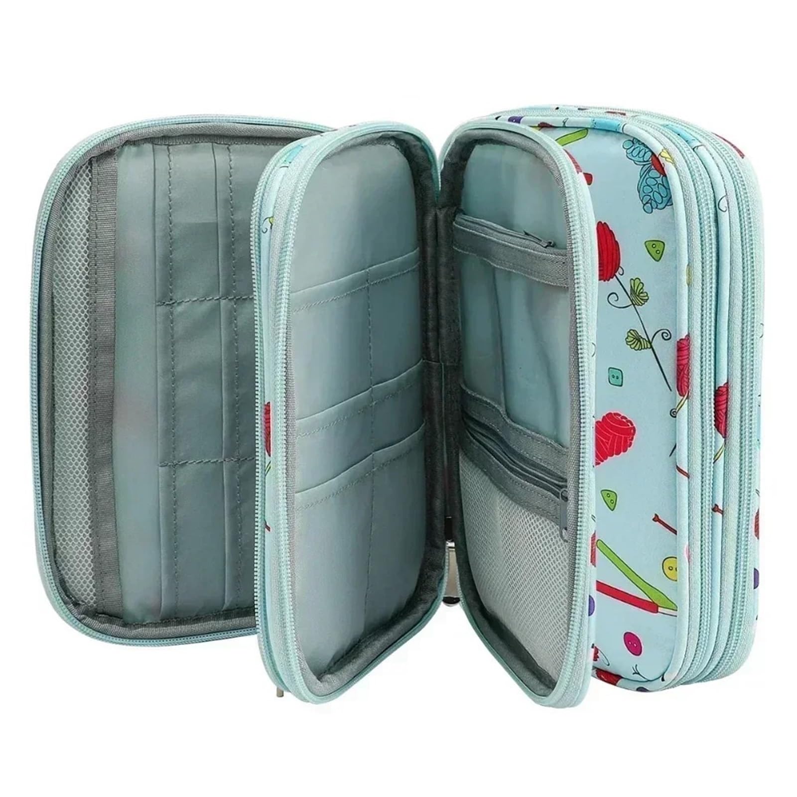 Costudio per Filati Knitting Bag Sewing Organizer Storage Boxes Oxford Ruler Scissors Arts Crafts Homes Garden. Accessories Zipper Knit Home(Lily Empty Packets)
