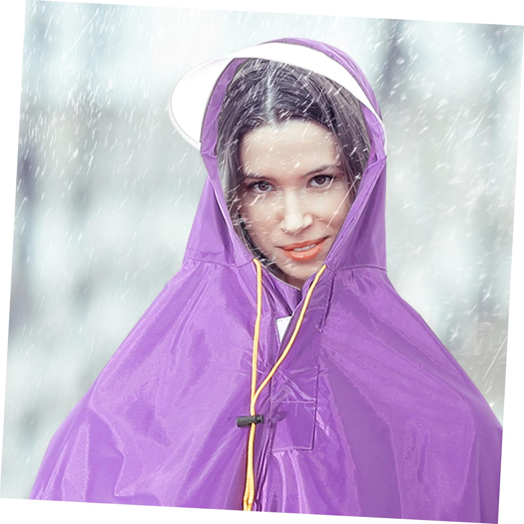 Baluue Poncho Antipioggia per Ciclismo e Antivento Copertura per Scooter e Mobilità Oxford e Pvc Design Unisex Unica per Pioggia e Emergenze