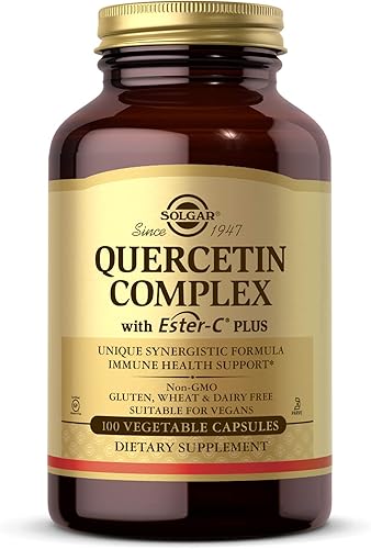 Solgar – Quercetin Complex con Ester-C Plus Cápsulas Vegetales, E2319, 1, 1