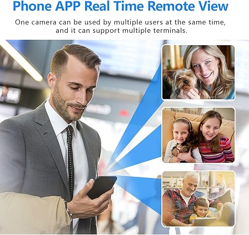 Miniatura 3 de Cámara de batería inalámbrica WiFi más pequeña, cámara de seguridad HD1080P, vigilancia Vdeo portátil, monitor de bebé con visión nocturna,