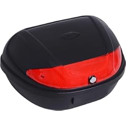 Baul Moto Shad Segunda Mano HOMCOM Baúl de Moto Universal 52L con Llaves y Accesorios Topcase Casco Moto Caja de Motocicleta Ciclomotores Scooter