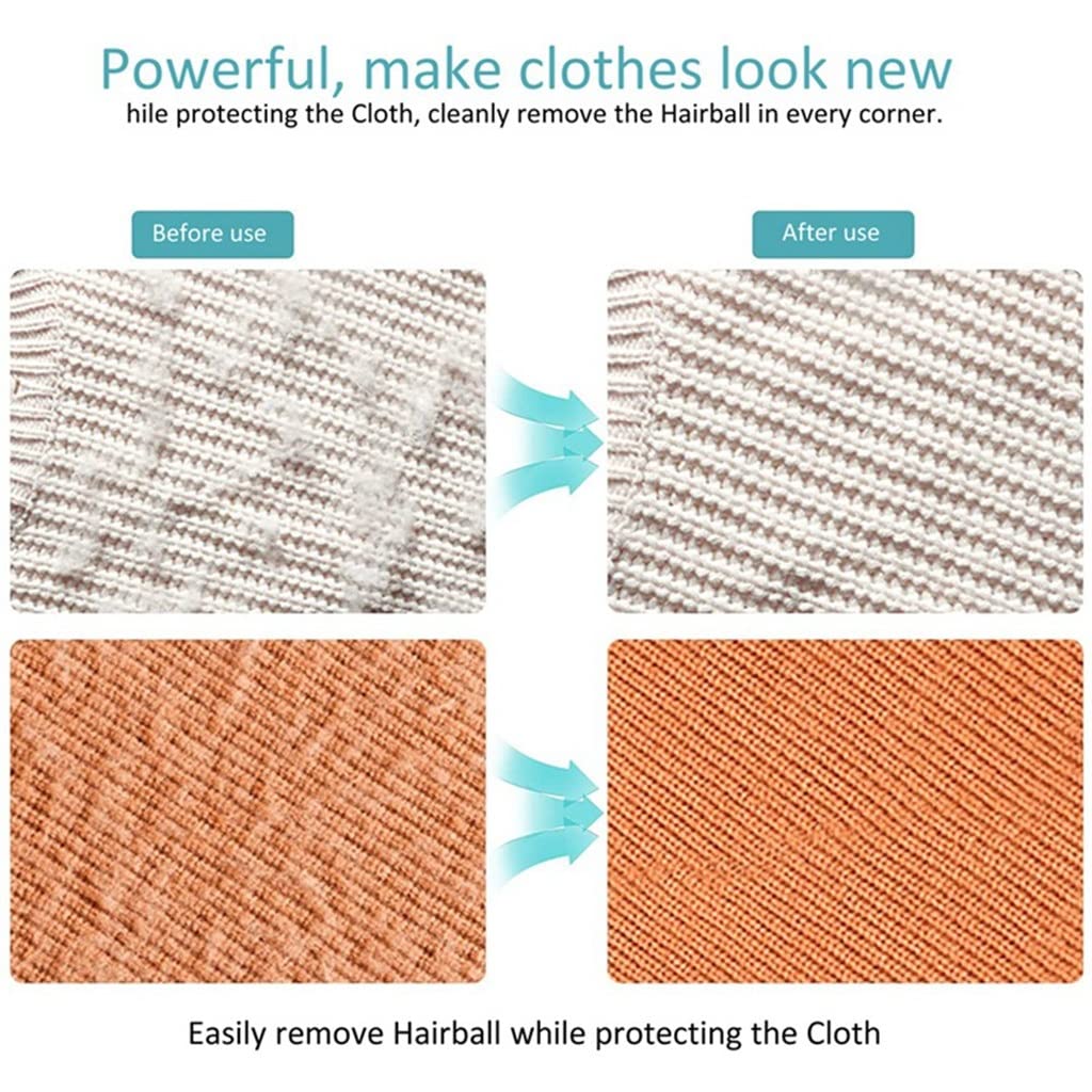Elektrischer Fusselentferner, Haarball-Trimmer, Pullover, Trimmer mit kleiner Bürste innen (Farbe: Grau + Weiß)