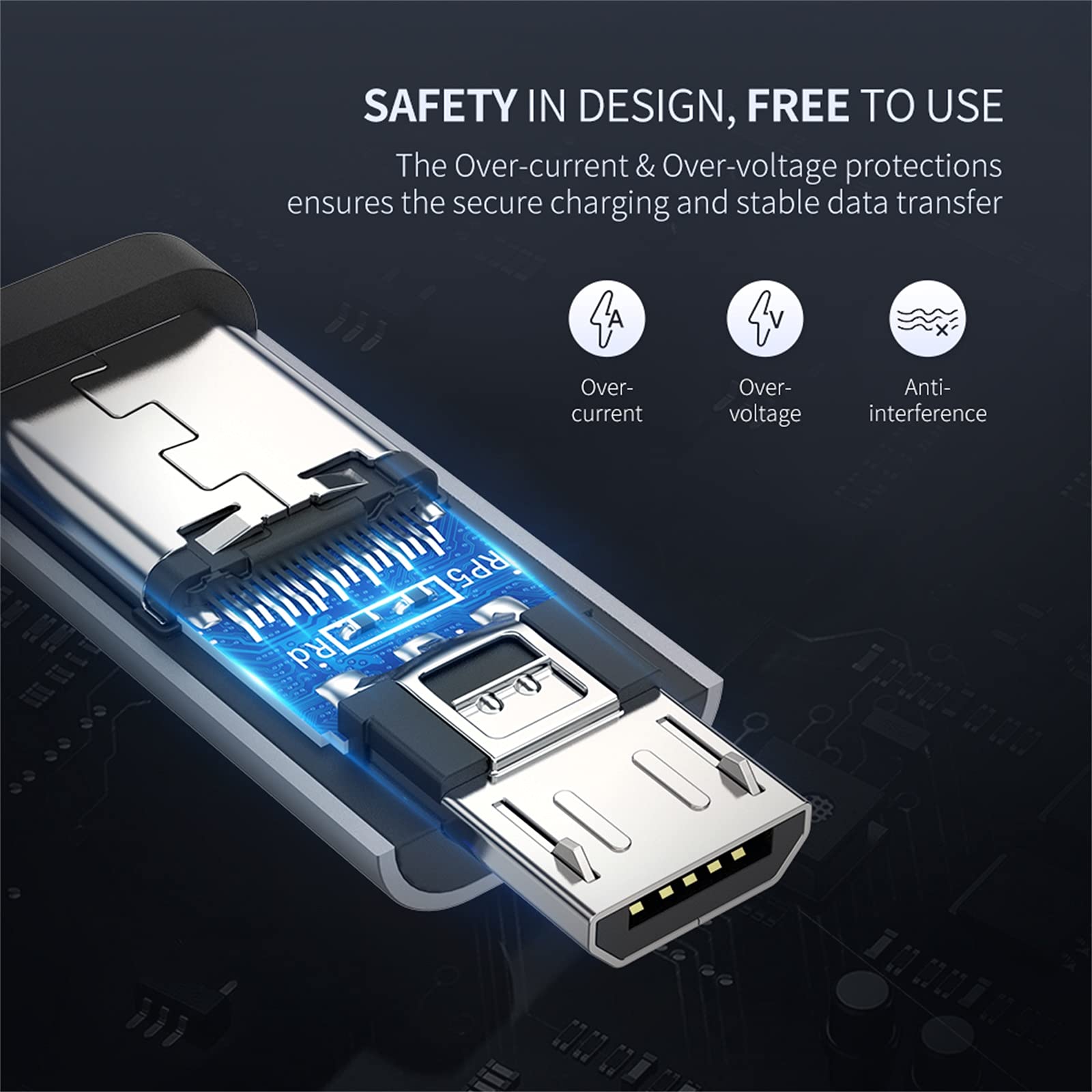 UGREEN Micro USB Adapter USB C na Micro USB, obudowa aluminiowa, 2 sztuki.