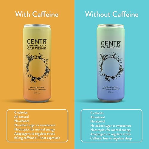 Miniatura 5 de CENTR Functional Energy Bebidas nootrópicas de 12 onzas líquidas (paquete de 12)  Bebidas energéticas sin azúcar