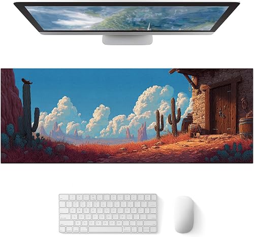 HOMETITUTE Large Mouse Pad Gaming Mousepad 31.5 x 11.8 Inch Keyboard Desktop Mat