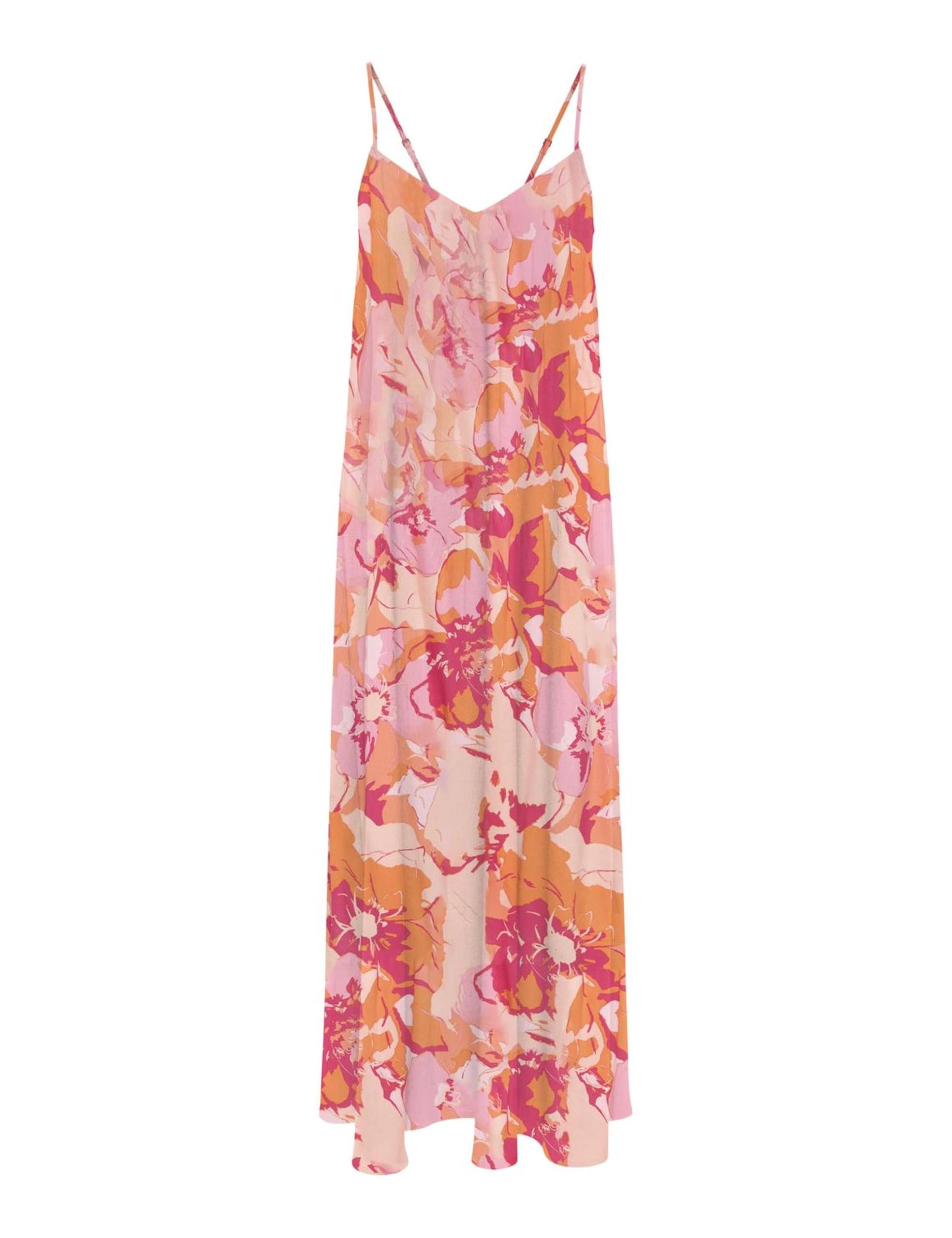 Onlnova Life Vis Roxy Long Dress AOP, Golden Poppy, L