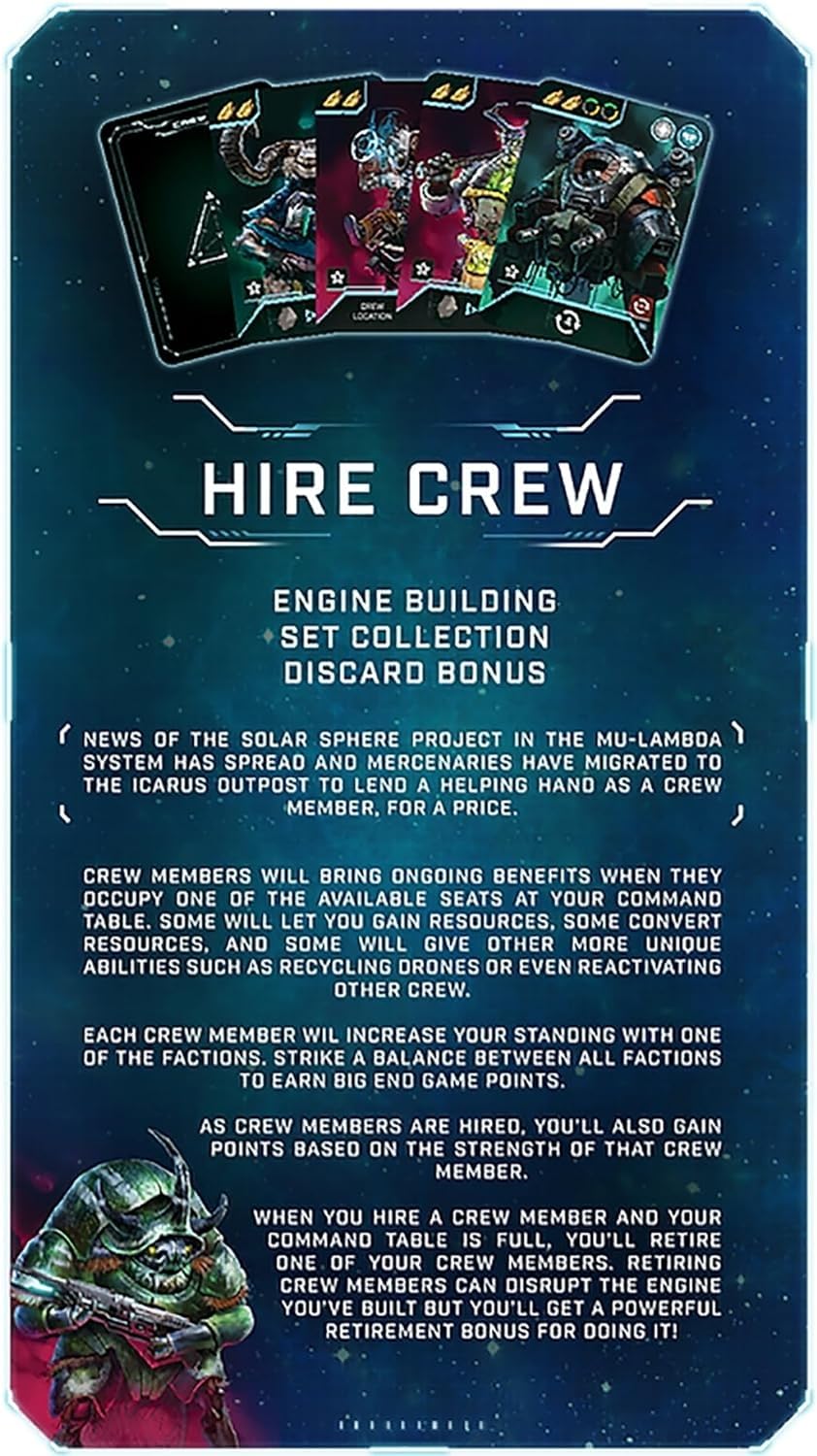 Solar Sphere | Board Game | Worker-Placement | Ages 10+ | 1 to 4 Players | English