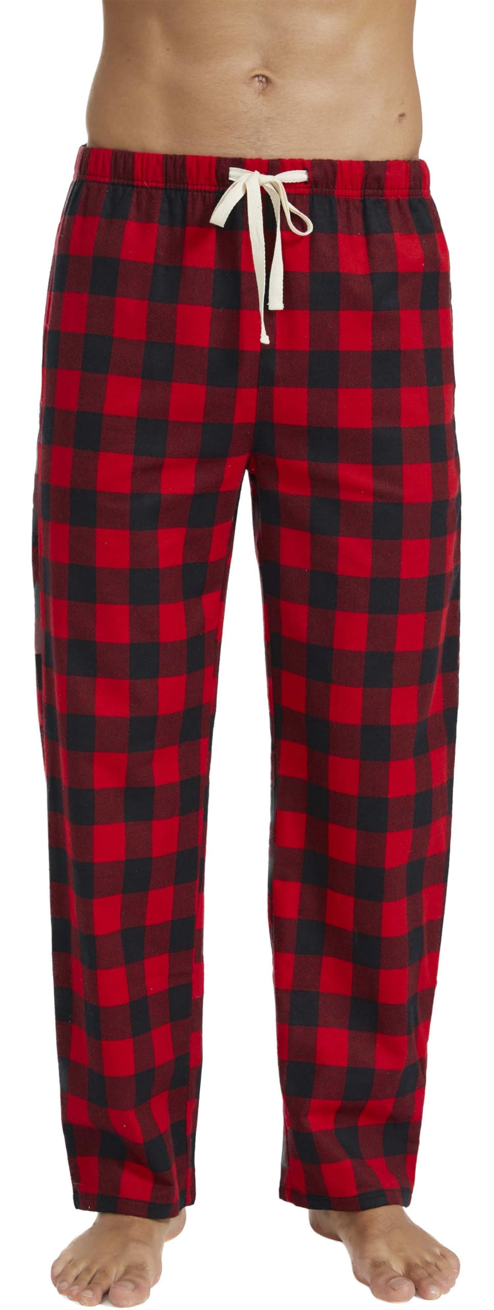 Mens Plaid Cotton Pajama Lounge Pants-image-36