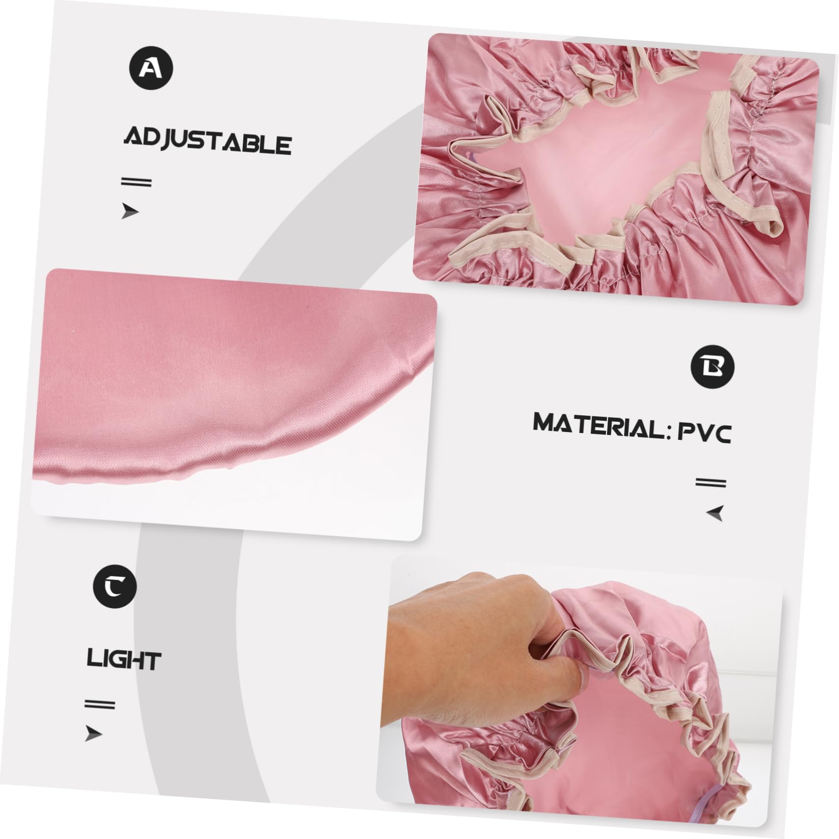 Housoutil 12piezas Gorro Ducha Para Adultos Doble Capa Diseño Elegante Para Baños y Spa